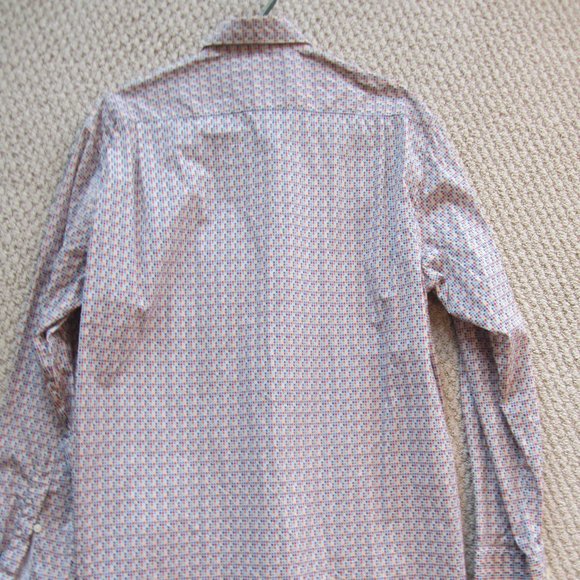 Haupt Men's Shirt Multicolored Squares Size L Large 16.5 Cotton - Picture 14 of 14